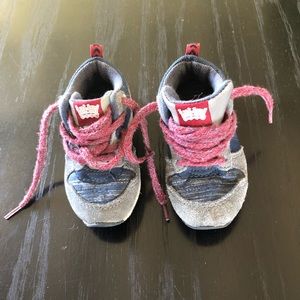 Zara Baby Navy & Maroon Sneakers 3T